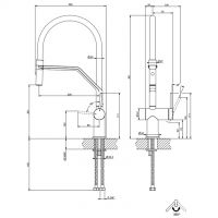 Gessi miscelatore con doccetta estraibile in varie finiture Inedito 60429 