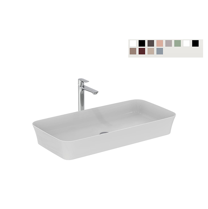 Mobili Sottolavabo Ideal Standard Prezzi.Ideal Standard Lavabo Ultrasottile 800x400 Mm Da Appoggio Serie Iplalyss Rubinetteria Com